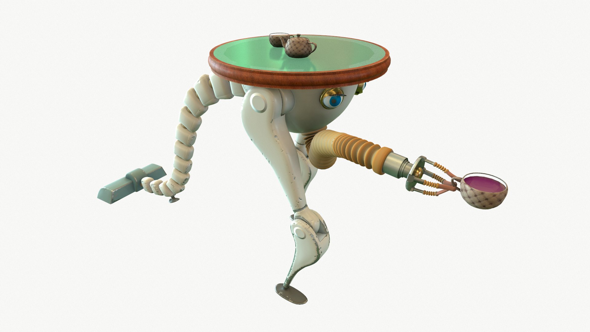 Robot Waiter Model - TurboSquid 1475744