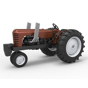 Vintage Small block Pulling tractor Version 4 Scale 1 to 25 3D model