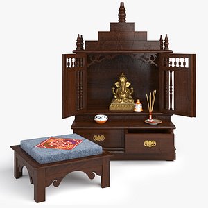 AAKRITI TEAKWOOK MANDIR TEMPLE model