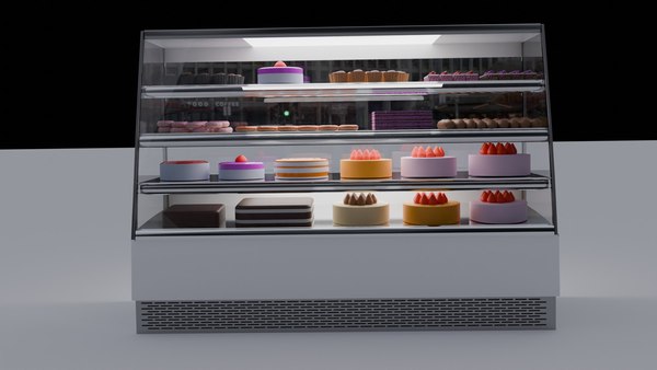 modelo 3d Expositor de panadería Baker Counter - TurboSquid 2237565