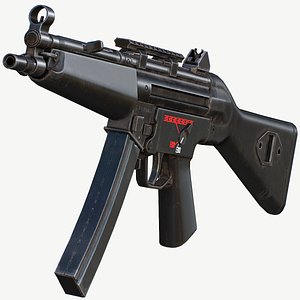 3D Mp5A2 - Mobile Ready Low Poly model