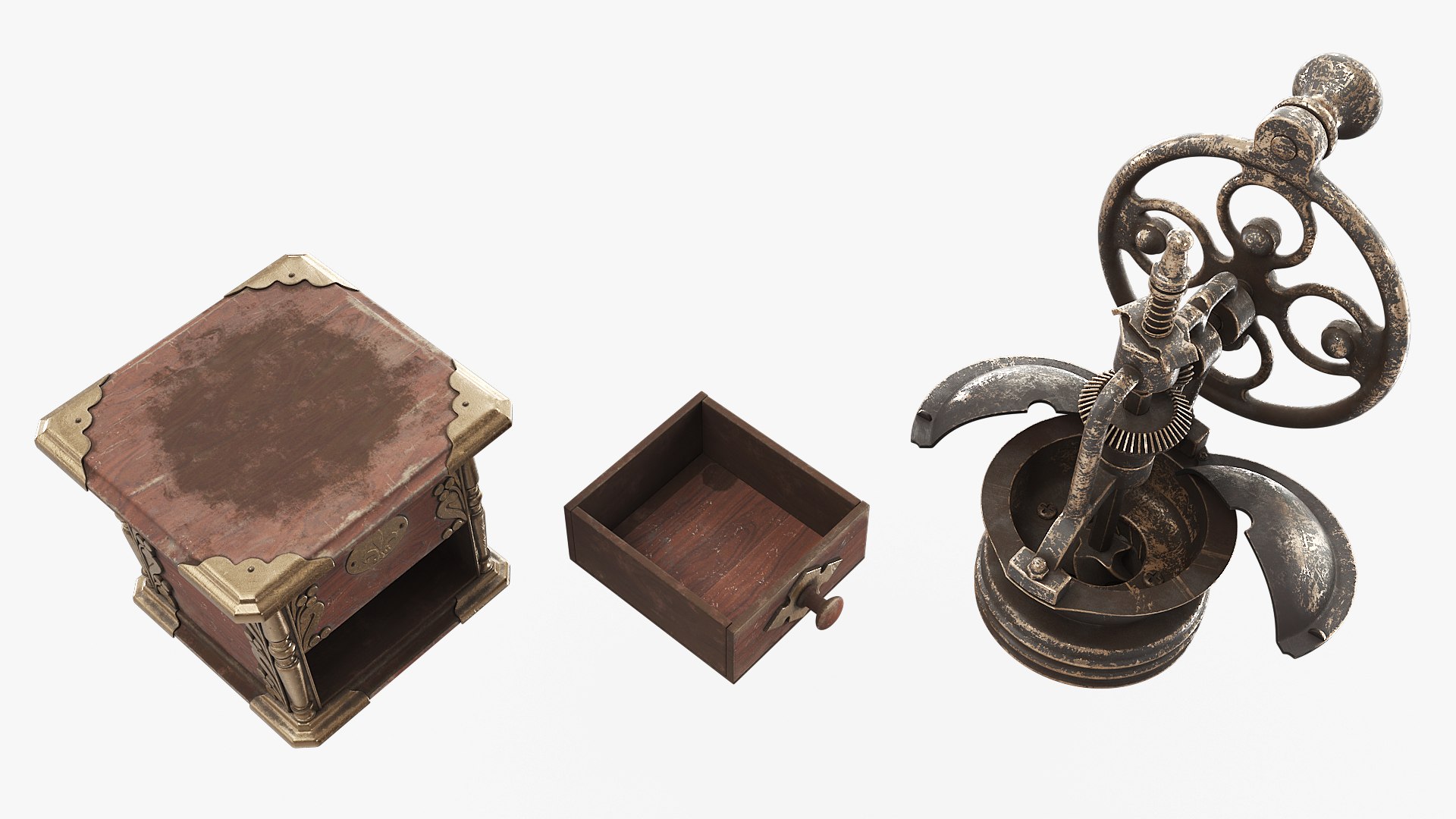 Retro Coffee Grinder with Drawer Rusted Look Brown Used Rigged 3D https://p.turbosquid.com/ts-thumb/QB/HzwUqR/U9/retro_coffee_grinder_with_drawer_rusted_look_brown_used_rigged_010/jpg/1761256657/1920x1080/fit_q87/a1514cb21cc8d749f8a0ac4da53eff2714e67d6c/retro_coffee_grinder_with_drawer_rusted_look_brown_used_rigged_010.jpg