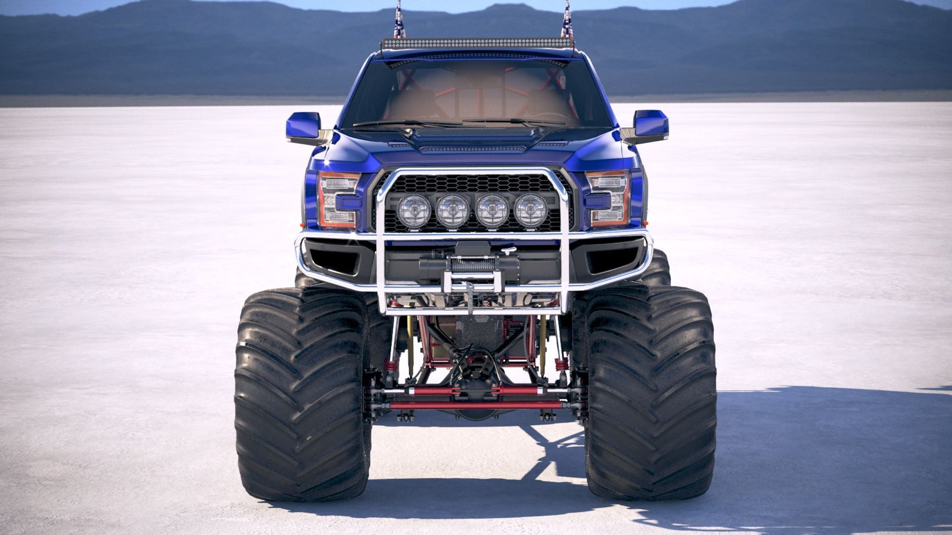 3D F-150 Raptor Monster Model - TurboSquid 1330163