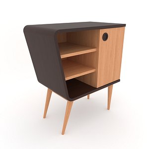 Mid-Century Modern Cabinet 1P3E Helsinki 3D