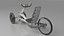 3D Monster Silver Trike Bike