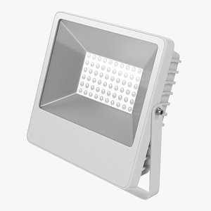 White Flood Light 3D model