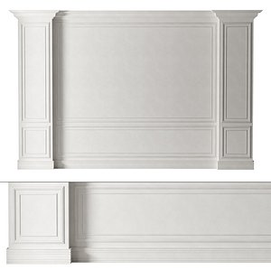 Classic 3D Wall Panel with Ornament Design for Interior Decor 6 3D