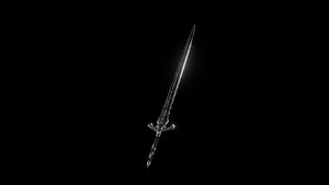 Medieval sword Celtic patterned model