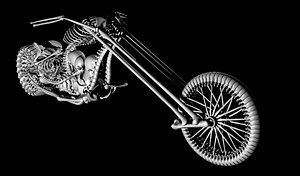 3d model bike ghostrider