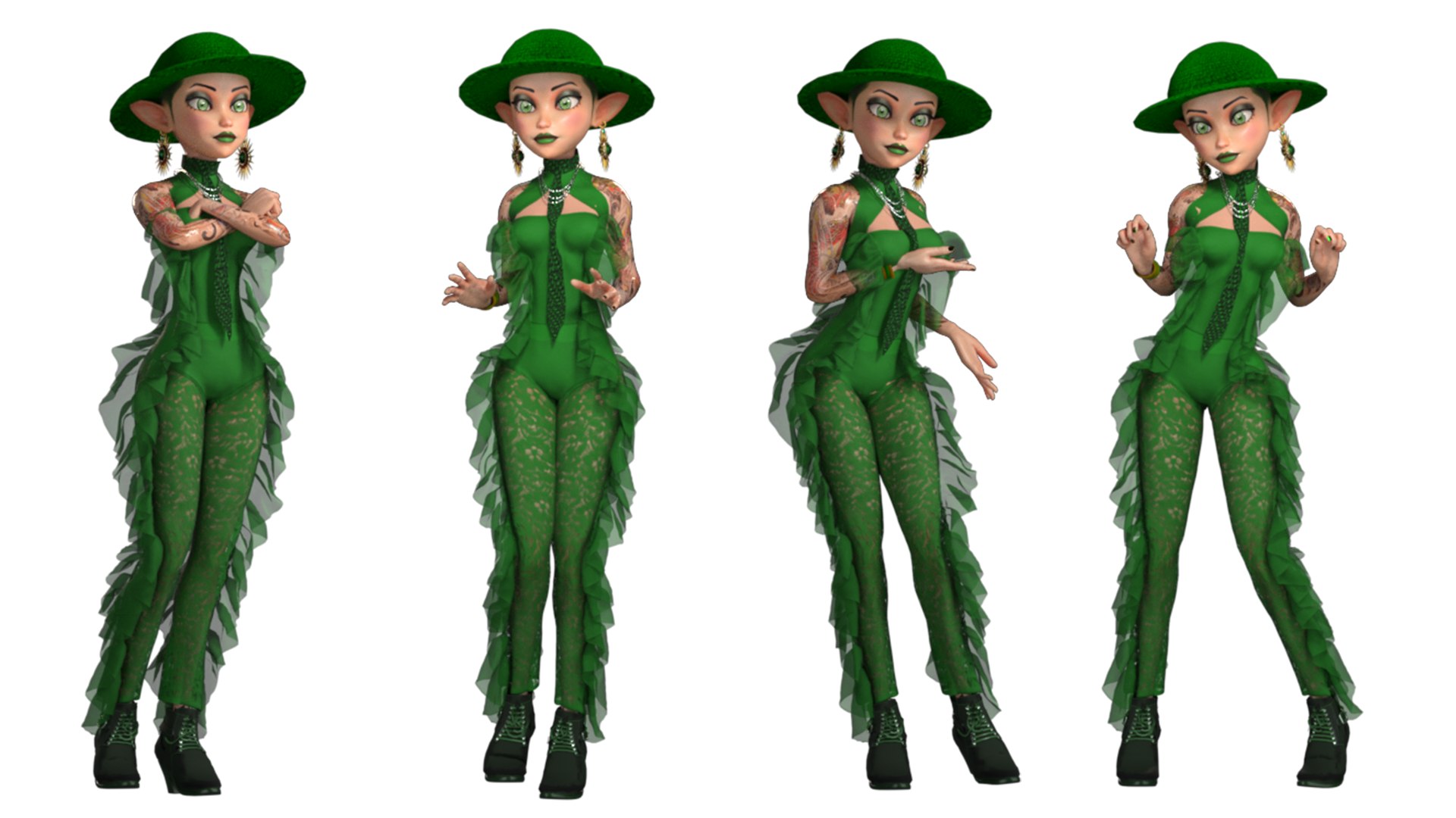 Cartoon Rigged Style Girl-Romi Character 3D Model 3D Model - TurboSquid ...