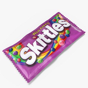 3D Skittles Wild Berry Package model