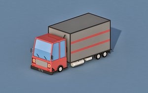 Cartoon Delivery Truck