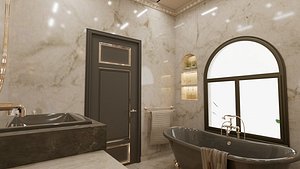 Bathroom Interior Design 3D model 3D model