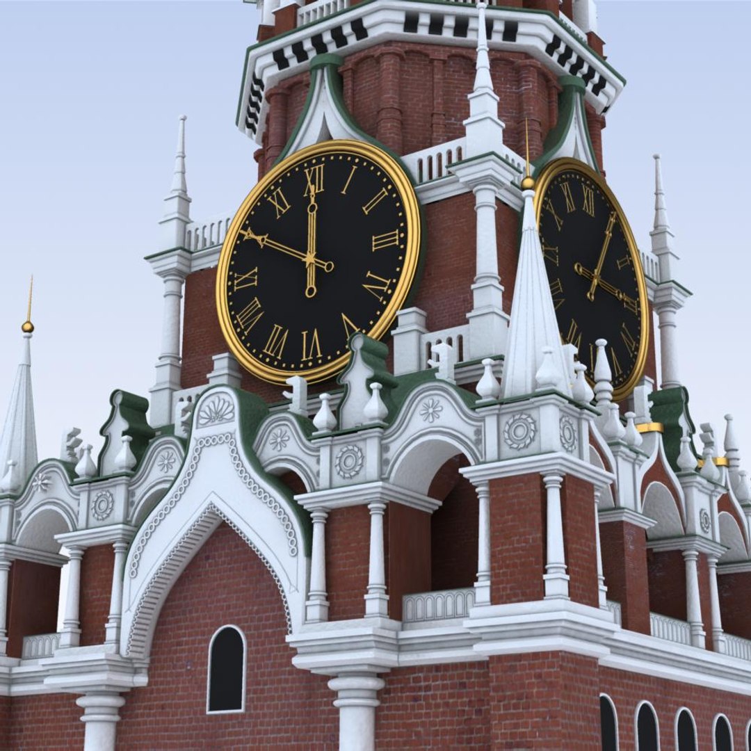 До 3 часов была в городе. Спасская башня Кремля. Spasskaya Tower Clock. Spasskaya Tower 3d model. Спасская башня 3d model.