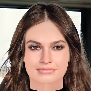 3D model Lily James Head - No Hair - Low poly head for game
