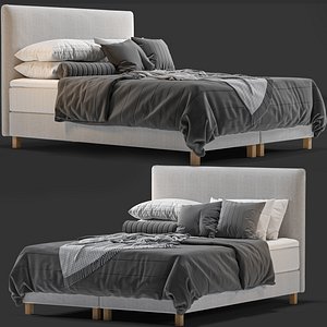 3D Bed Ikea Lauvik Bed model