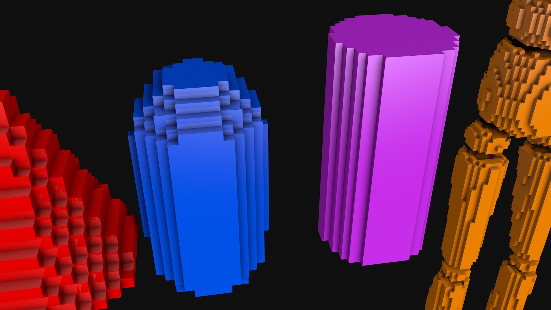 3D Model Cubic Primitives PIXELS Low-poly - TurboSquid 2406525