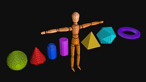 Cubic primitives PIXELS Low-poly