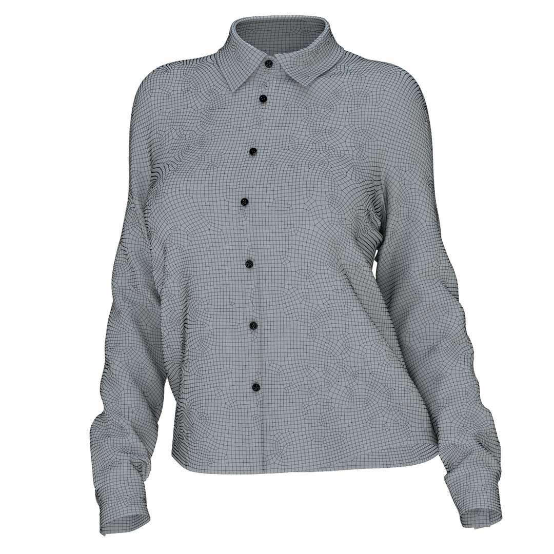 3D Female Silk Shirt - TurboSquid 1362095