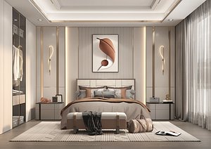 Modern Bedroom Scene 39 model