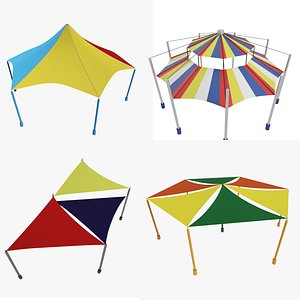 playground tents 3D model