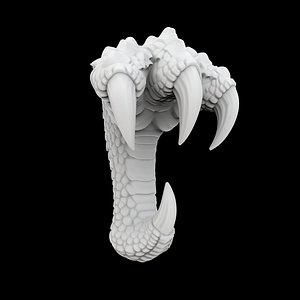 Dragon Claw Wall Hook 3D Print Model Fantasy Creature Hanger