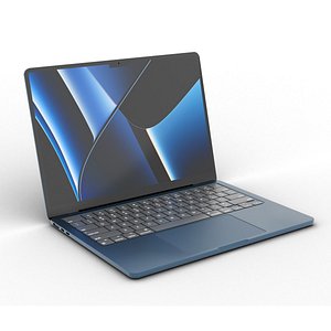 Apple MacBook Air 2024 Midnight color 3D