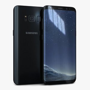 3D model samsung galaxy s8 midnight