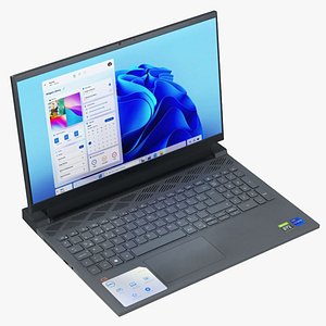 3D model Dell Laptop Low Poly Realistic