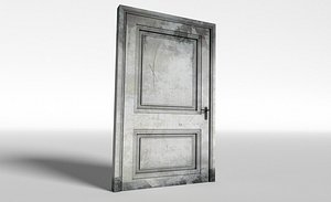 Old dirty wooden door