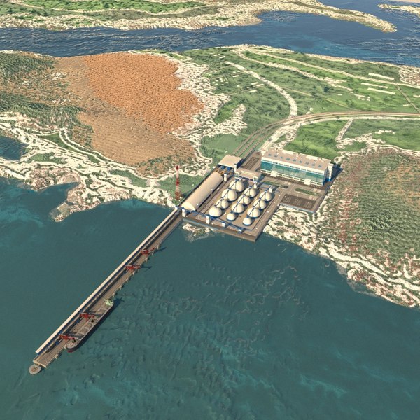 Puerto Industrial 3D Modelos para Descargar | TurboSquid