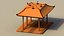 Japońskie stokrotki Low Poly