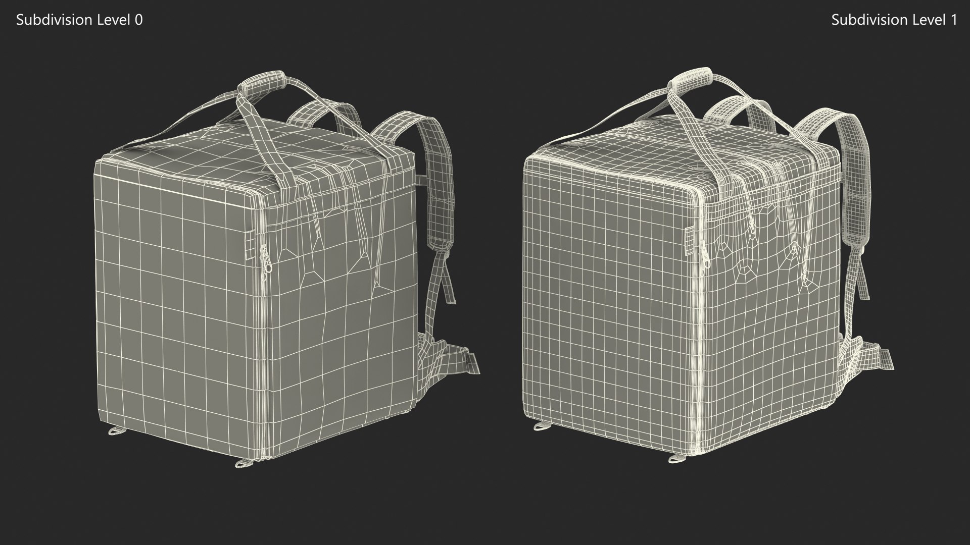 Food Delivery Bag Closed Multicolored 3D model - TurboSquid 2003377