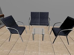 3d sitting office model