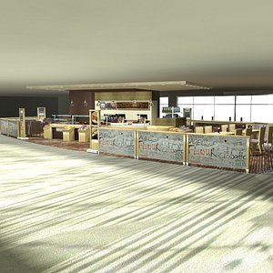 cafe coffee shop 3d max