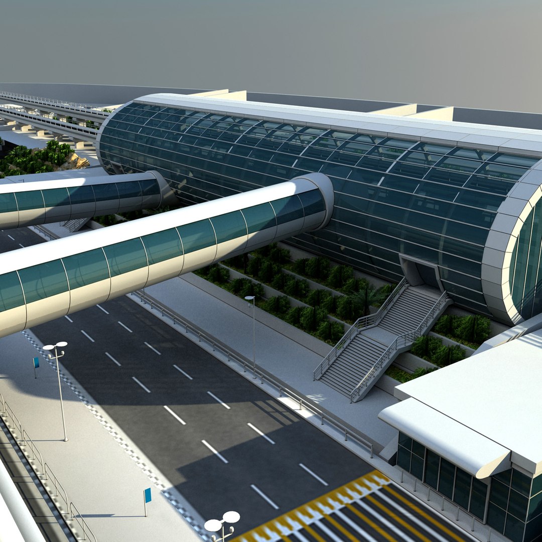 Dubai Airport Terminal 3 3d Model