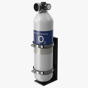 Oxygen Cylinder 3D model
