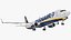 3D Ryanair Boeing 737-900 with Interior Rigged model