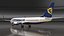 3D Ryanair Boeing 737-900 with Interior Rigged model