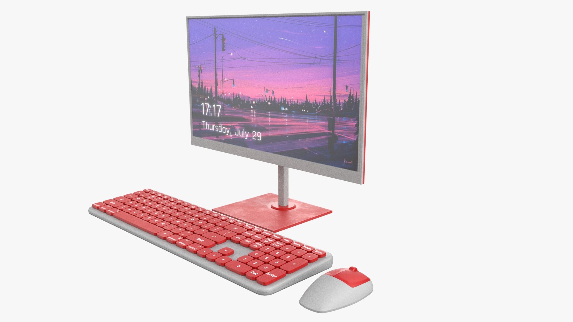 3D model Wireles Computer Set Keyboard Mouse Monitor Red White https://p.turbosquid.com/ts-thumb/QC/Hdz9AL/fN/render.2/jpg/1690198642/1920x1080/fit_q87/a0ea9e962055827839da730702dddb69ab1d4d34/render.2.jpg