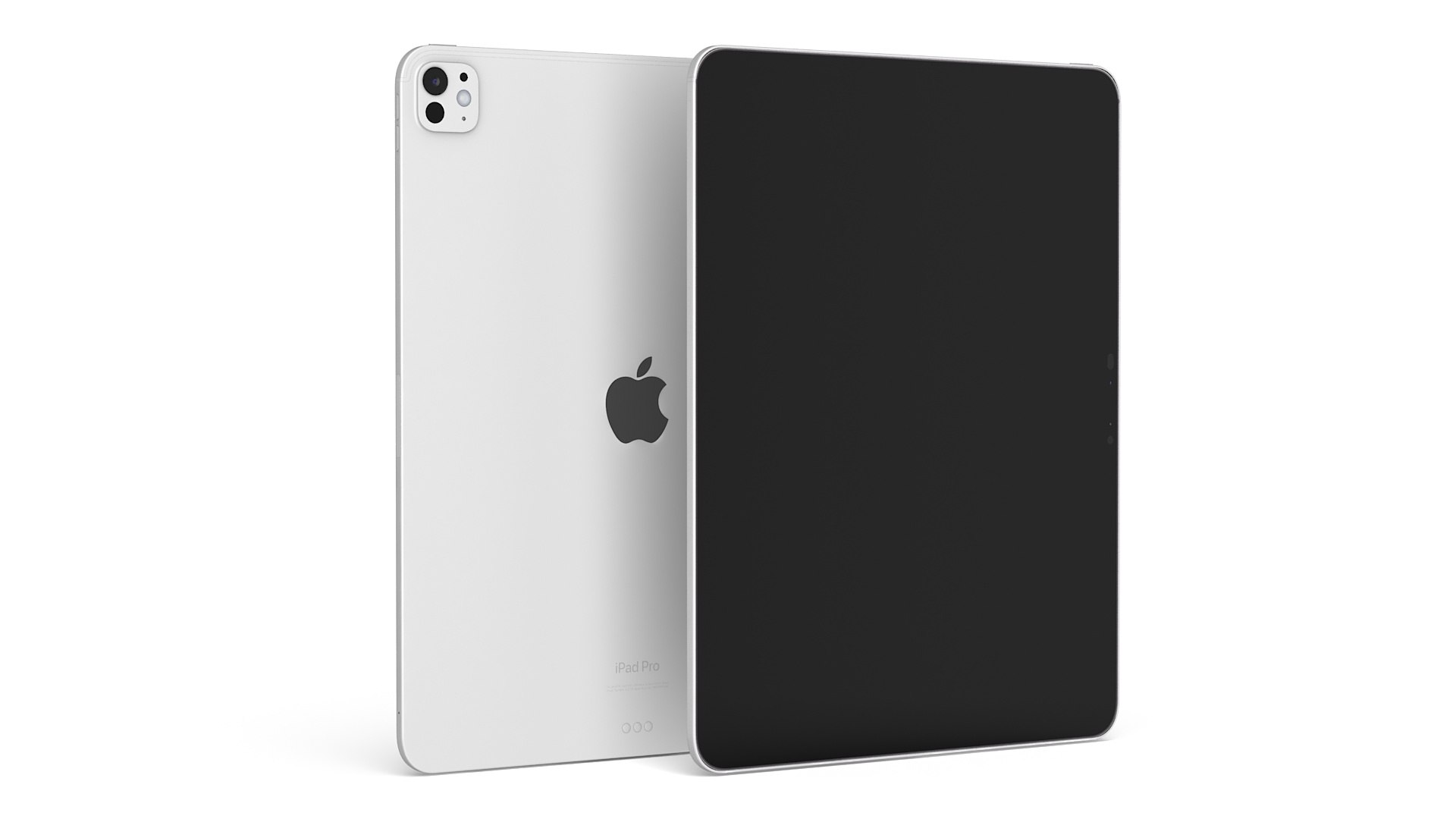 Silver Apple IPad Pro 2024 13 Inch Off 3D model preview