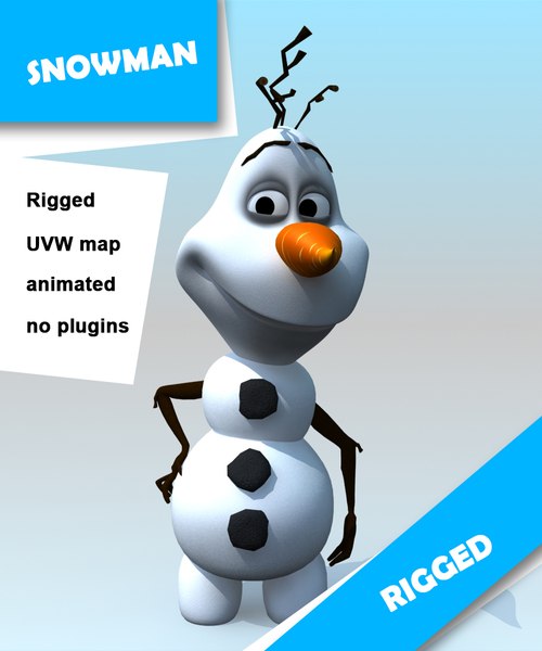 max cartoon snowman