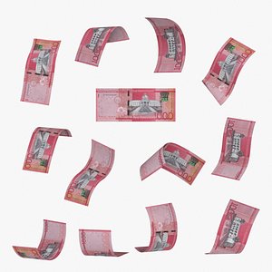 Dominican 1000 Pesos Falling Notes