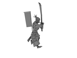 3d model berserker walk attack