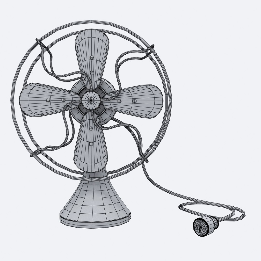 3d Old Worn Fan