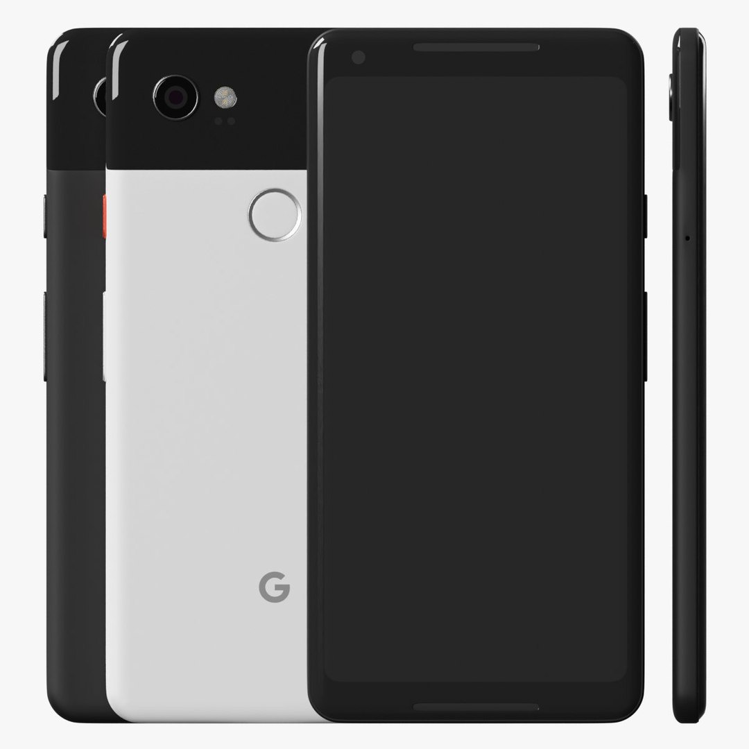 Google Pixel 2 XL All Colors model TurboSquid 2062526