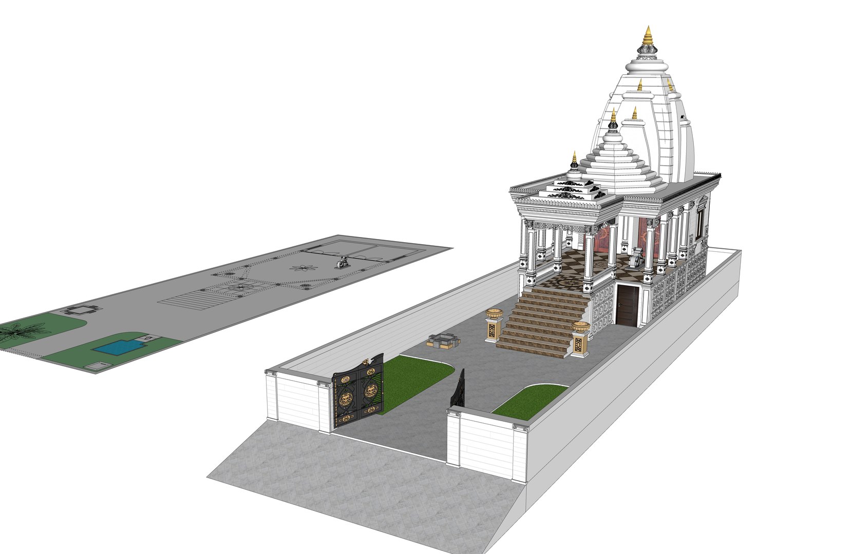 Hindu Temple 3D Model - TurboSquid 1981045