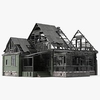 Burnt Wooden Down House Green