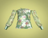 Girls wire bardot lace body in floral print