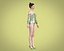 Girls wire bardot lace body in floral print